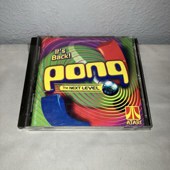 Pc Game Used Pong The Next Level 1999 Untested Disc Minor Scratches Broken Case - Picture 1 of 5